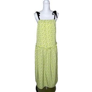 Topshop US 2 yellow floral dress